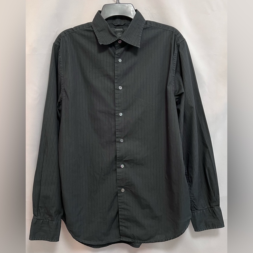 Express‎ Modern Fit  Cotton Dress Shirt Men’s Black